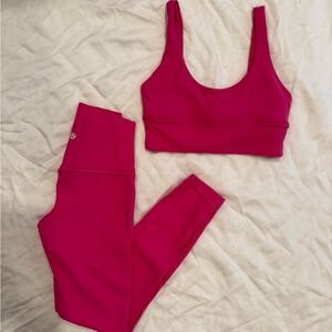 lululemon athletica Pink Align Leggings and Bra Set